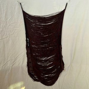 Andres Sarda fringe chemise. O/S small. Designer Runway piece.